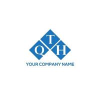 qth concept de logo de lettre initiales créatives. qth lettre design.qth lettre logo design sur fond blanc. qth concept de logo de lettre initiales créatives. qième conception de lettre. vecteur