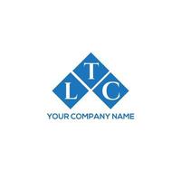 création de logo de lettre ltc sur fond blanc. concept de logo de lettre initiales créatives ltc. conception de lettre ltc. vecteur