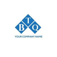 création de logo de lettre btq sur fond blanc. concept de logo de lettre initiales créatives btq. conception de lettre btq. vecteur