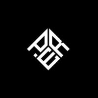 création de logo par lettre sur fond noir. par concept de logo de lettre initiales créatives. par conception de lettre. vecteur