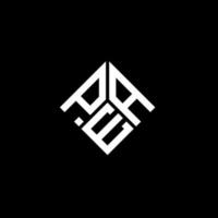 création de logo de lettre de pois sur fond noir. concept de logo de lettre initiales créatives de pois. conception de lettre de pois. vecteur