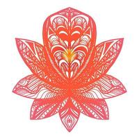 tatouage de fleur de lotus vecteur