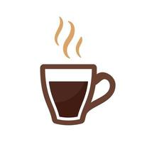 simple vecteur de tasse de café pour le menu des boissons chaudes dans le café
