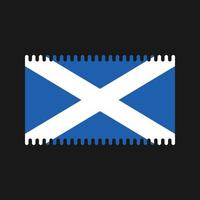 vecteur de drapeau écossais. drapeau national