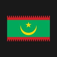 vecteur de drapeau mauritanie. drapeau national