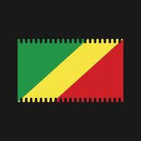 vecteur de drapeau congo. drapeau national