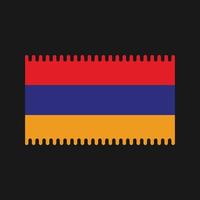 vecteur de drapeau arménien. drapeau national