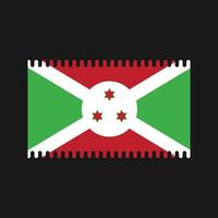 vecteur de drapeau du burundi. drapeau national