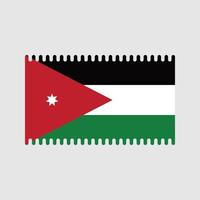 vecteur de drapeau de jordanie. drapeau national
