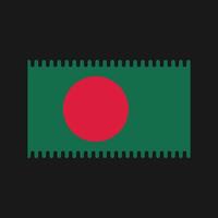 vecteur de drapeau du Bangladesh. drapeau national