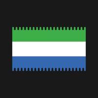 vecteur de drapeau de sierra leone. drapeau national