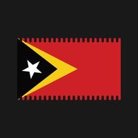 vecteur de drapeau du Timor oriental. drapeau national