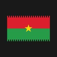 vecteur de drapeau burkina faso. drapeau national