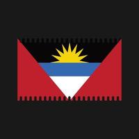 vecteur de drapeau antigua et barbuda. drapeau national