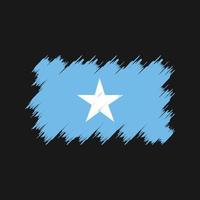 brosse drapeau somalie. drapeau national vecteur