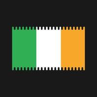 vecteur de drapeau d'irlande. drapeau national