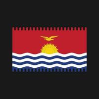 vecteur de drapeau kiribati. drapeau national