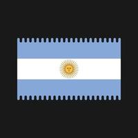 vecteur de drapeau argentin. drapeau national