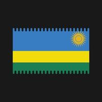 vecteur de drapeau du rwanda. drapeau national