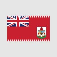 vecteur de drapeau des bermudes. drapeau national