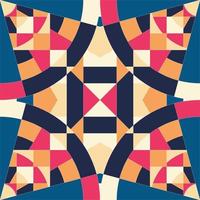 motif de mosaïque géométrique abstraite. art vectoriel. conception à motifs géométriques, pour l'impression textile et les carreaux de sol. vecteur