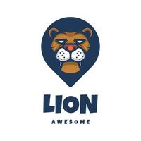 illustration graphique vectoriel du lion, bon pour la conception de logo