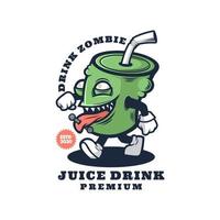 illustration graphique vectoriel de zombie boisson jus, bon pour la conception de logo