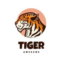 illustration graphique vectoriel du tigre, bon pour la conception de logo