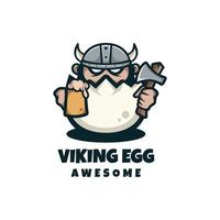 illustration graphique vectoriel d'oeuf viking, bon pour la conception de logo