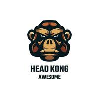 illustration graphique vectoriel de head kong, bon pour la conception de logo