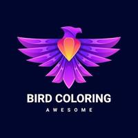 illustration graphique vectoriel de la coloration des oiseaux, bon pour la conception de logo