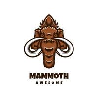 illustration graphique vectoriel de mammouth, bon pour la conception de logo