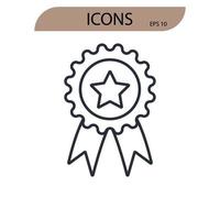 icônes de qualité symbole éléments vectoriels pour le web infographique vecteur