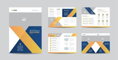 conception de brochure d'entreprise ou rapport annuel et profil d'entreprise ou modèle de conception de livret et de catalogue vecteur