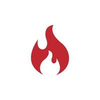 flamme, illustration du logo de l'icône du feu vecteur