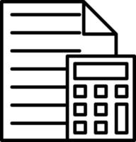 icône de contour comptable vecteur