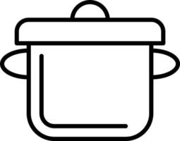 icône de contour de cuisine vecteur