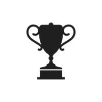 icône du trophée. illustration de conception de vecteur de trophée. symbole du trophée du gagnant. signe simple d'icône de trophée.