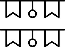 icône de contour de guirlande vecteur