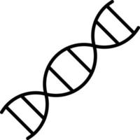 icône de contour ADN vecteur