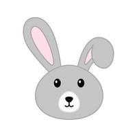 lapin isolé sur fond blanc. illustration vectorielle vecteur