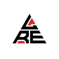 création de logo de lettre triangle lre avec forme de triangle. monogramme de conception de logo triangle lre. modèle de logo vectoriel triangle lre avec couleur rouge. lre logo triangulaire logo simple, élégant et luxueux.