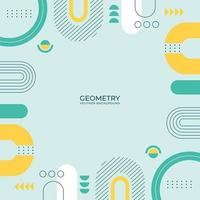 abstrait avec des formes géométriques vecteur