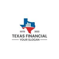 vecteur de conception de logo de comptabilité et d'investissement du texas