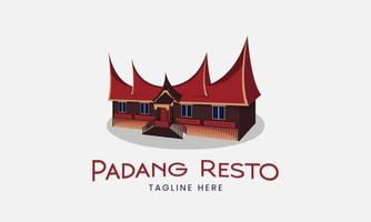 logo alimentaire padang vecteur