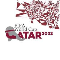 qatar football coupe mot de football vecteur