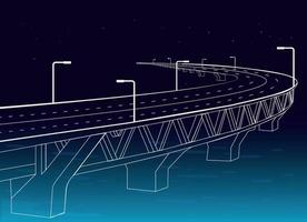 illustration du pont padma du bangladesh vecteur