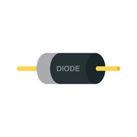 icône plate multicolore de diode vecteur