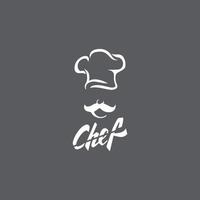 chapeau chef logo modèle vecteur icône illustration