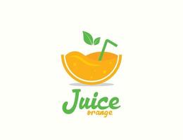 création de logo de jus de fruits frais vecteur